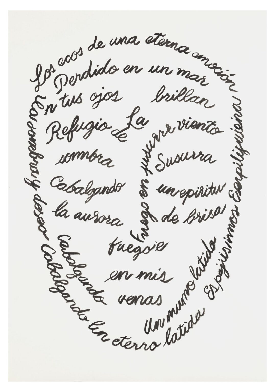 Mask caligrams 03 - Carlos Amorales 