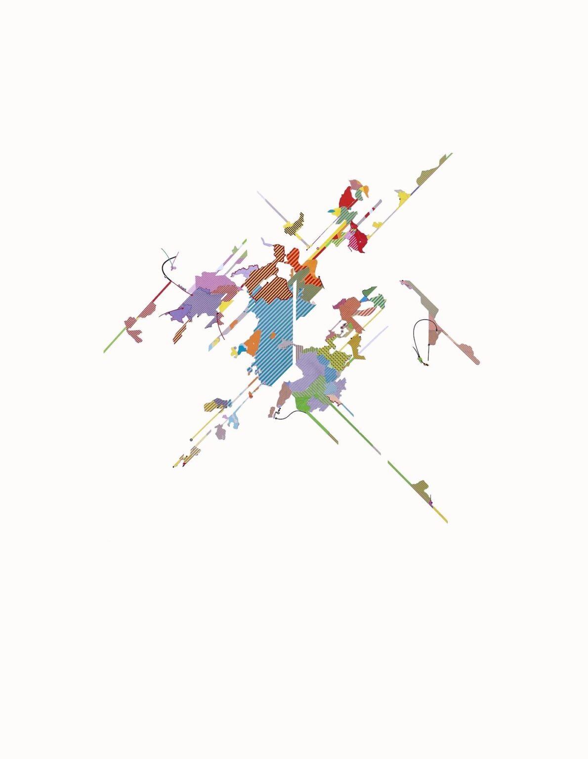 Landscape of Events Historica II, 2-teilig - Sophie Dvořák 