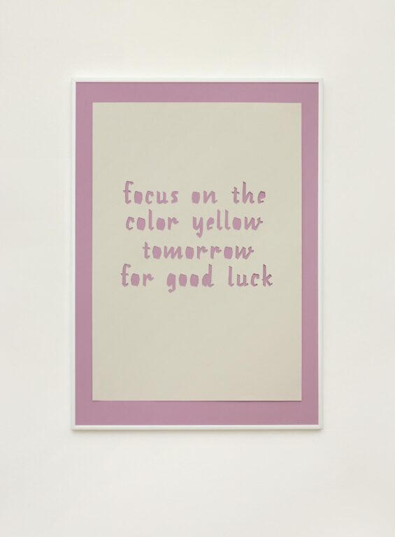 focus on the color yellow tomorrow for good luck - Nika Kupyrova 