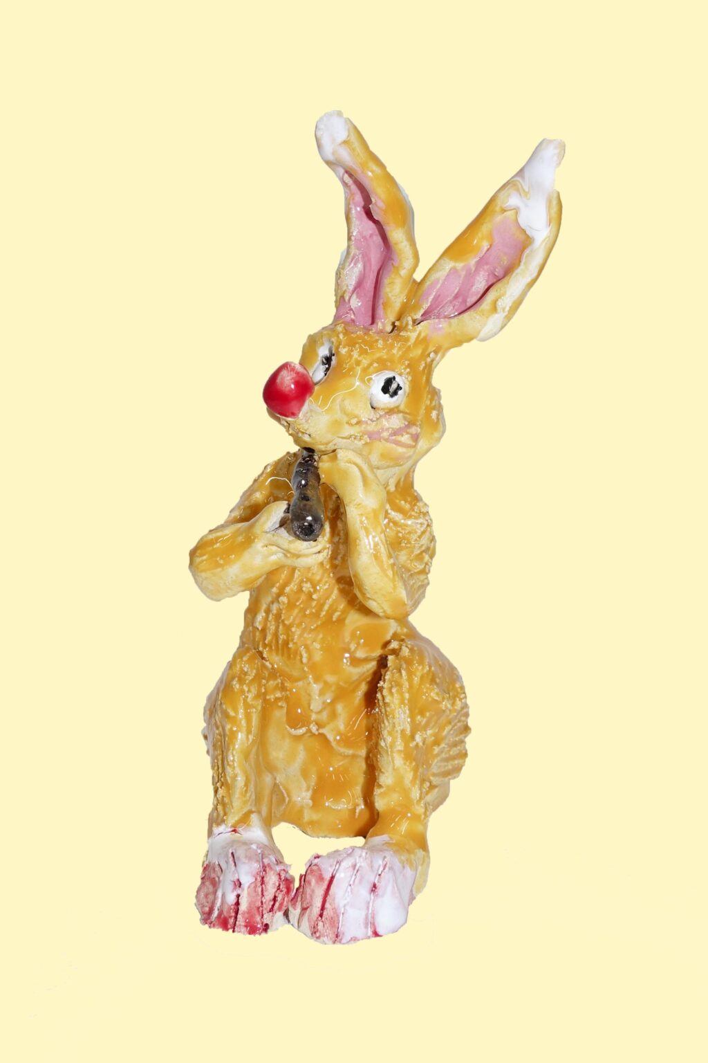 Hase spielt Fl&ouml;te - Ju Aichinger 