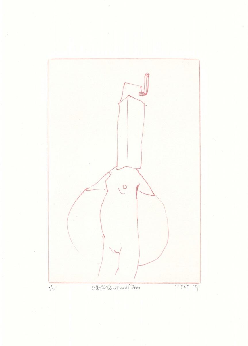 Selbstbildnis als Haus - Maria Legat 