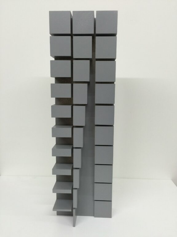 3 Rheienreliefs Scheibe-Würfel V 