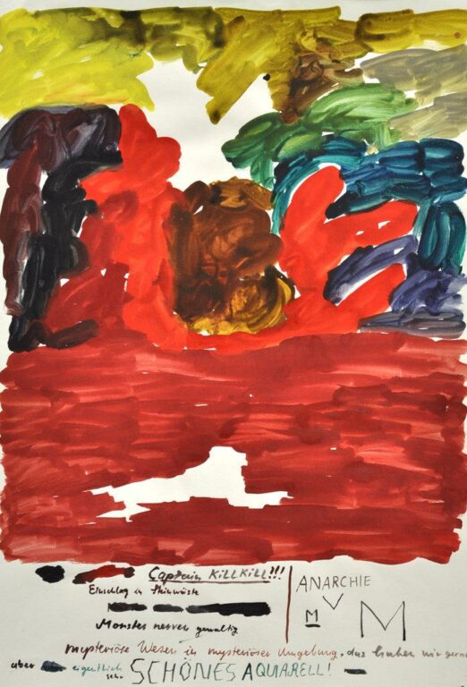 Captain Kill Kill, Schönes Aquarell - Beni Bischof 