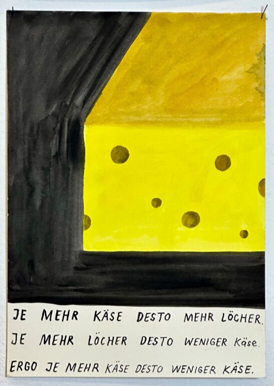 Je mehr Käse desto mehr Löcher. - Beni Bischof 
