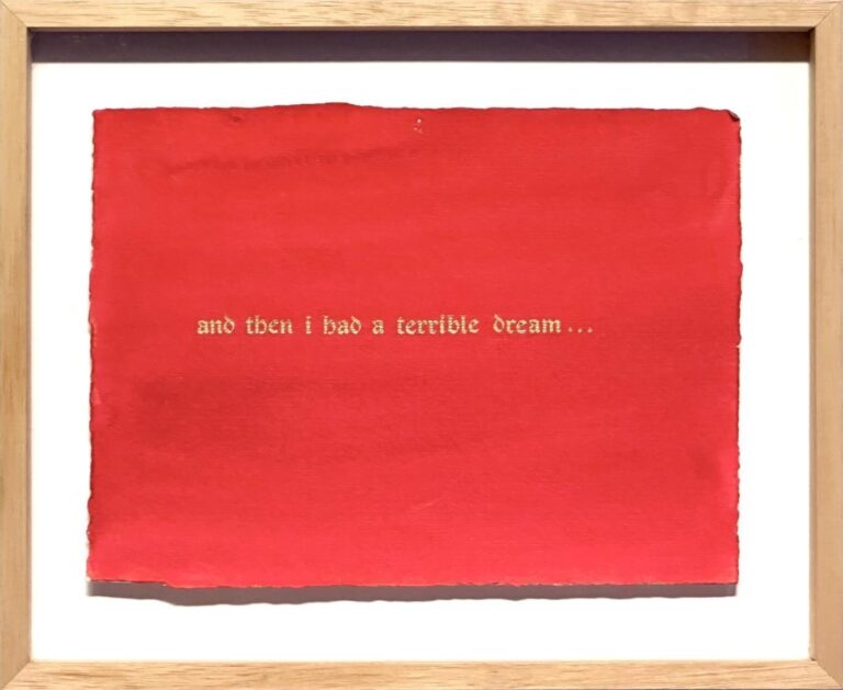 And the I had a terrible dream (red) - Nedko Solakov 