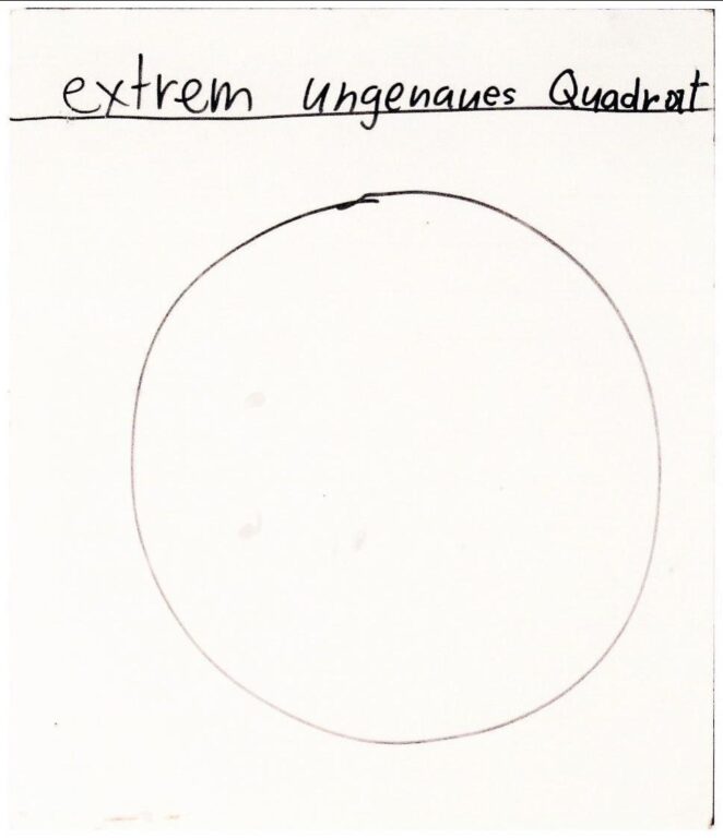 Extrem ungenaues Quadrat – Korrupte Wellen (zweiseitig) - Beni Bischof 
