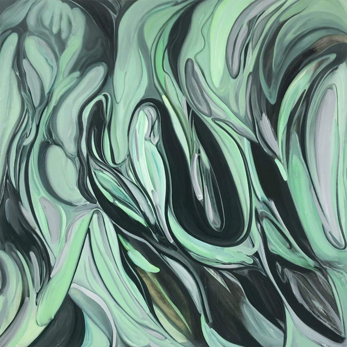 Untitled (Black / Green) - Sujin Kim 