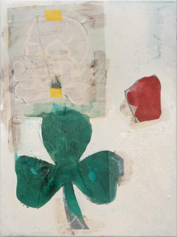 Painting 11 (Death, clover and a rose) - Vincent Vandaele 