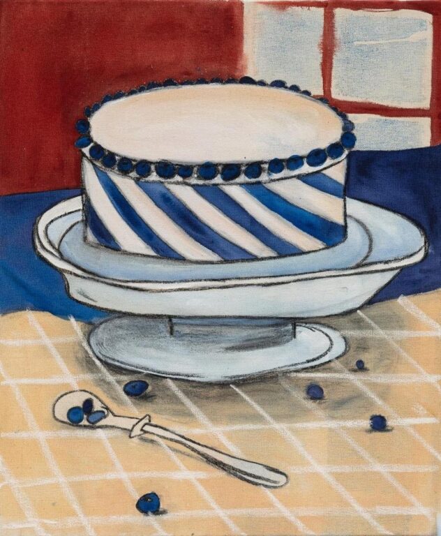 Ich warte mit dem Anschneiden bist du da bist (Blaubeertorte) - Esther Zahel 