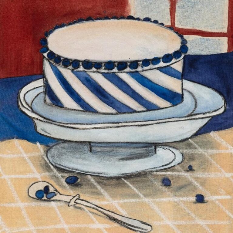 Ich warte mit dem Anschneiden bist du da bist (Blaubeertorte) - Esther Zahel 