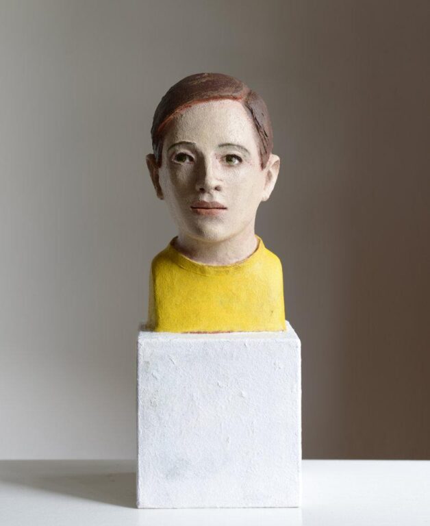 Junger Mann mit gelbem Pullover - ANNETTE MEINCKE-NAGY 