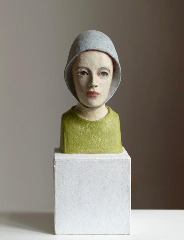 Junge Frau mit hellblauer Haube - ANNETTE MEINCKE-NAGY 