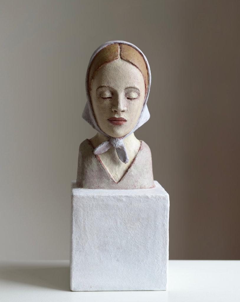 Junge Frau mit Kopftuch - ANNETTE MEINCKE-NAGY 