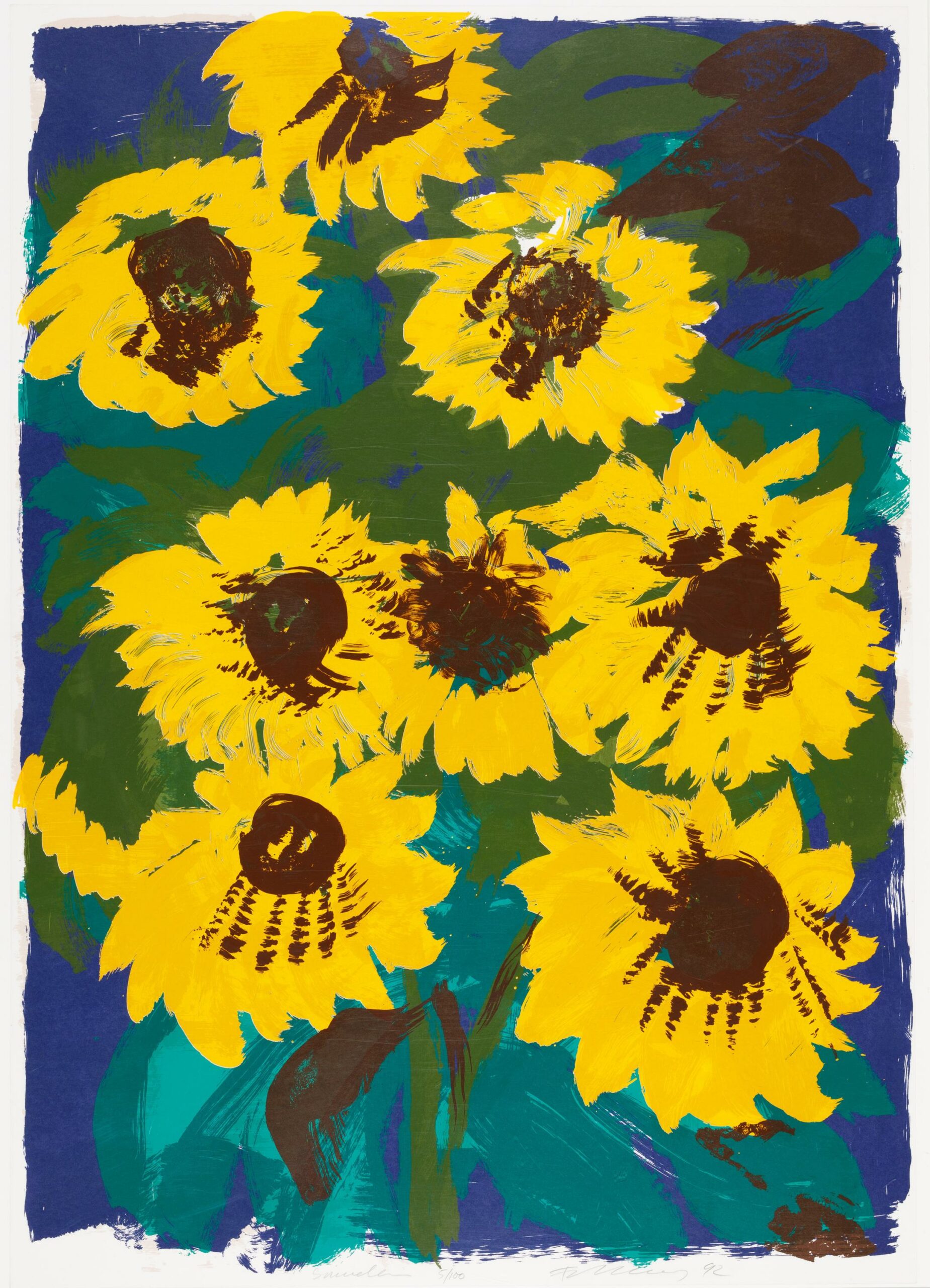 Sonnenblumen - Rainer Fetting 