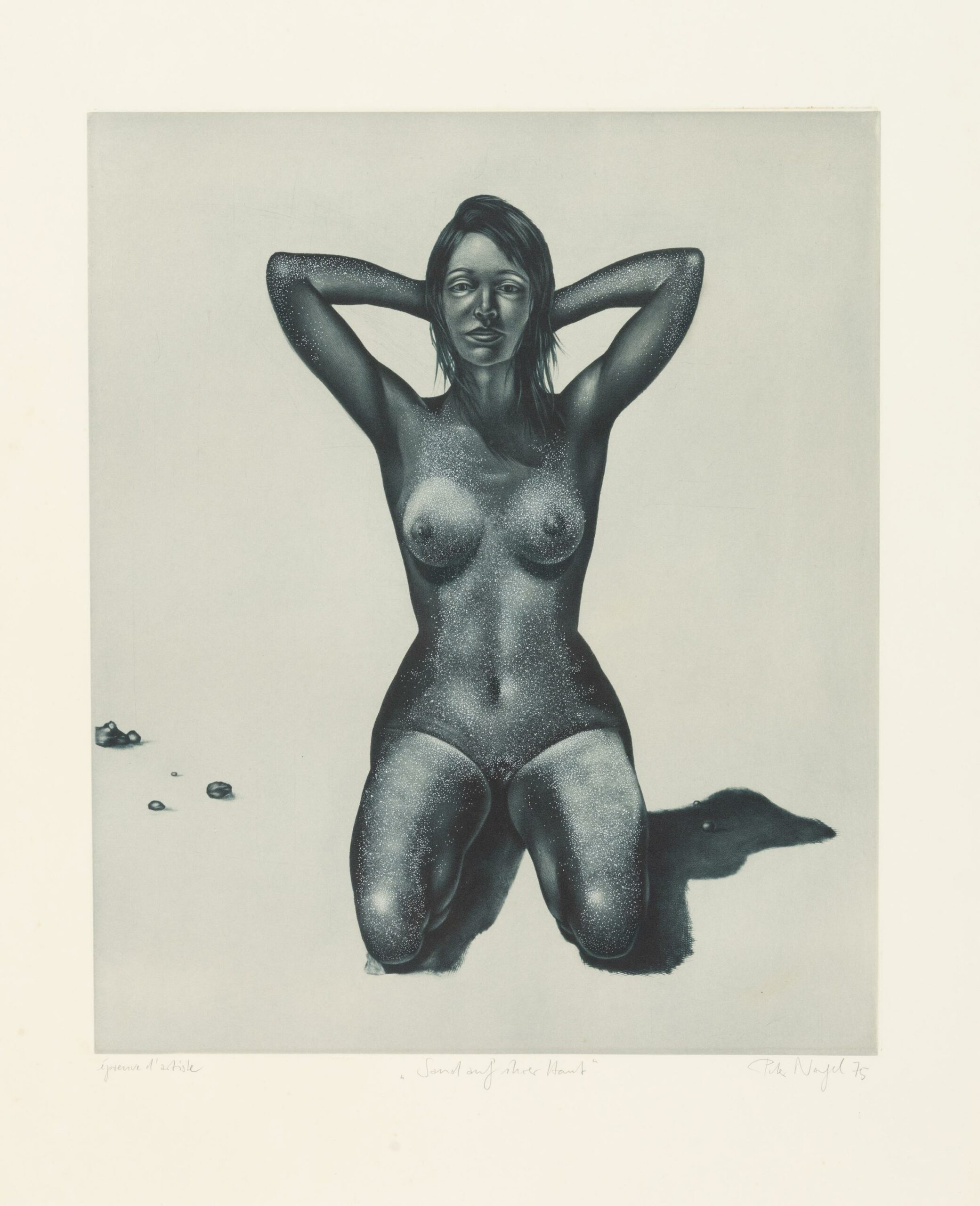 Sand auf ihrer Haut - Peter Nagel 