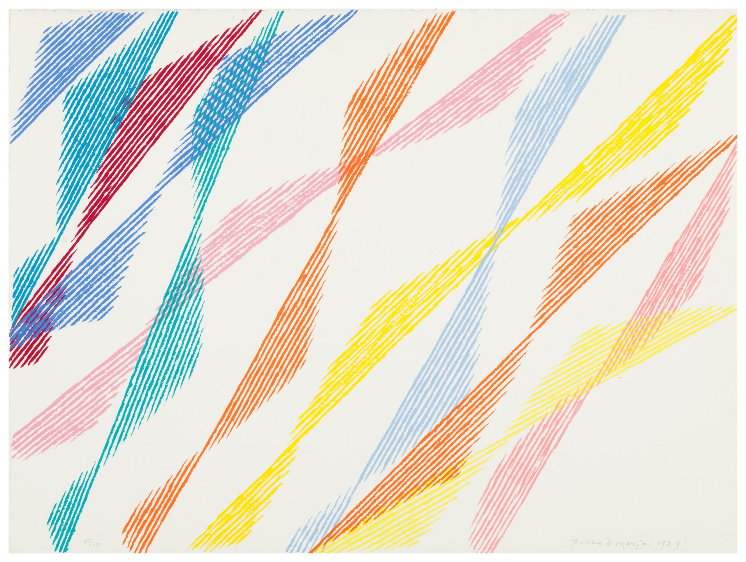 Diagonale Komposition - Piero Dorazio 