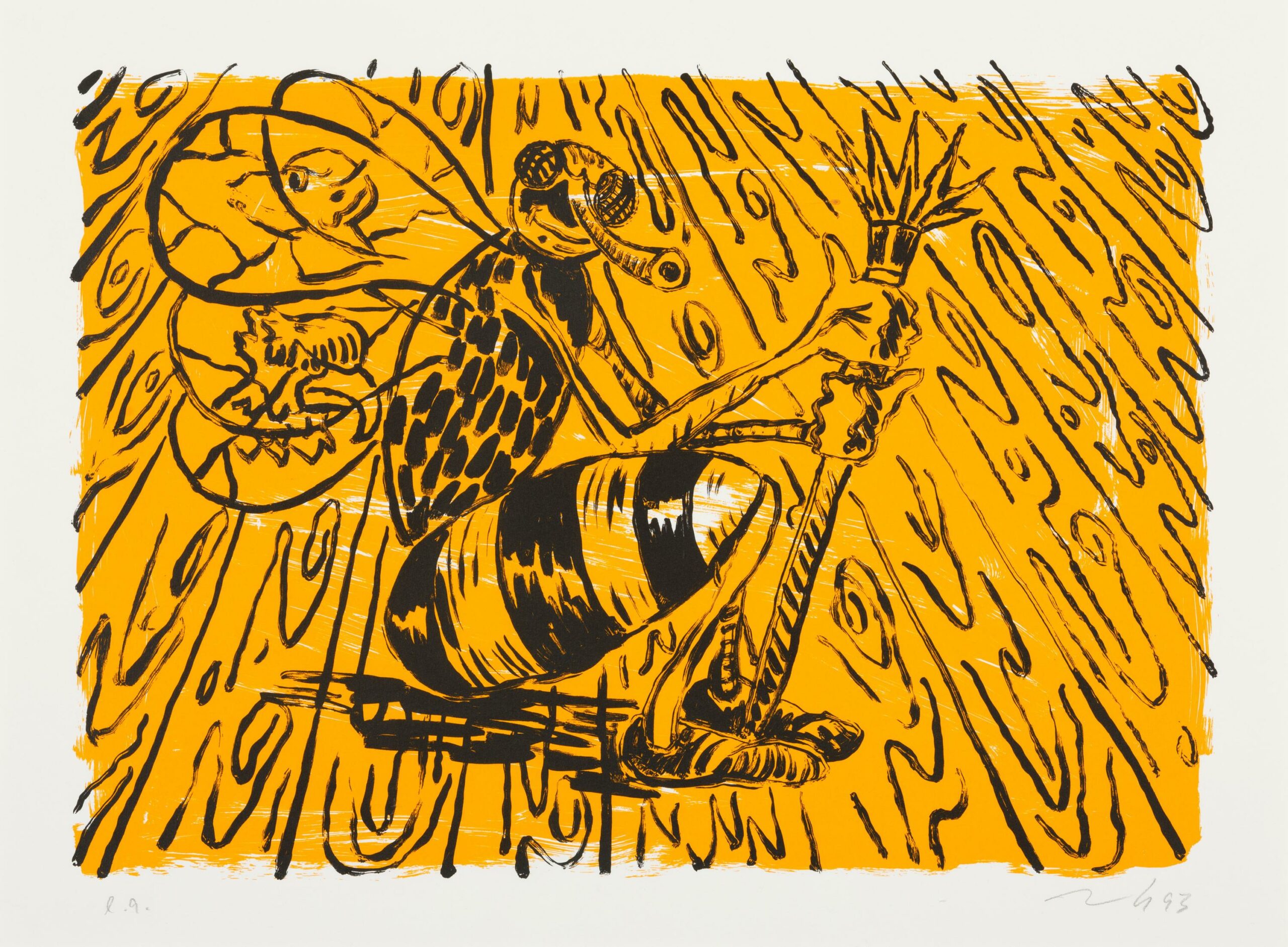 Die Malerbiene - J&ouml;rg  Immendorff 