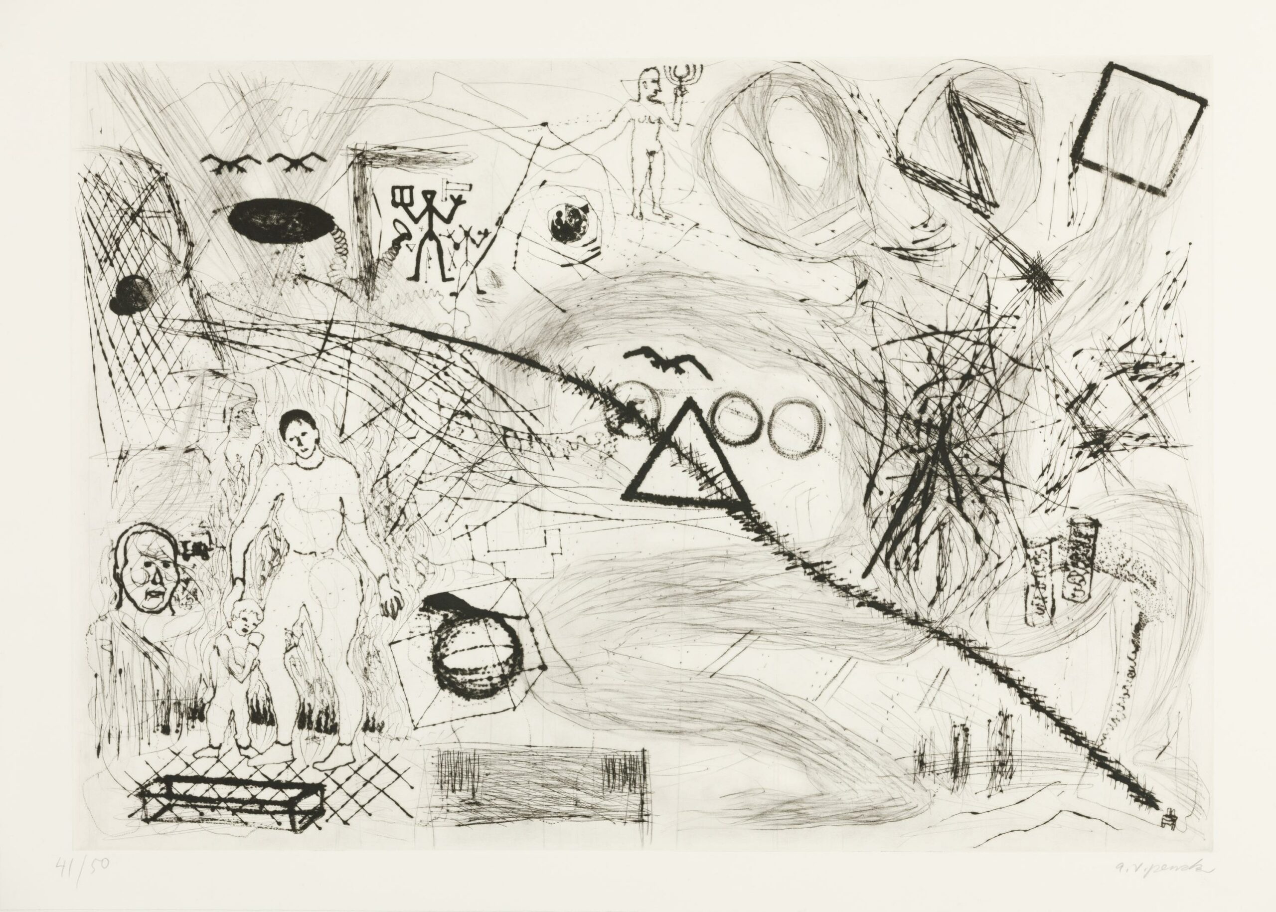 Thoughts in a Kubbutz - A.R. Penck 