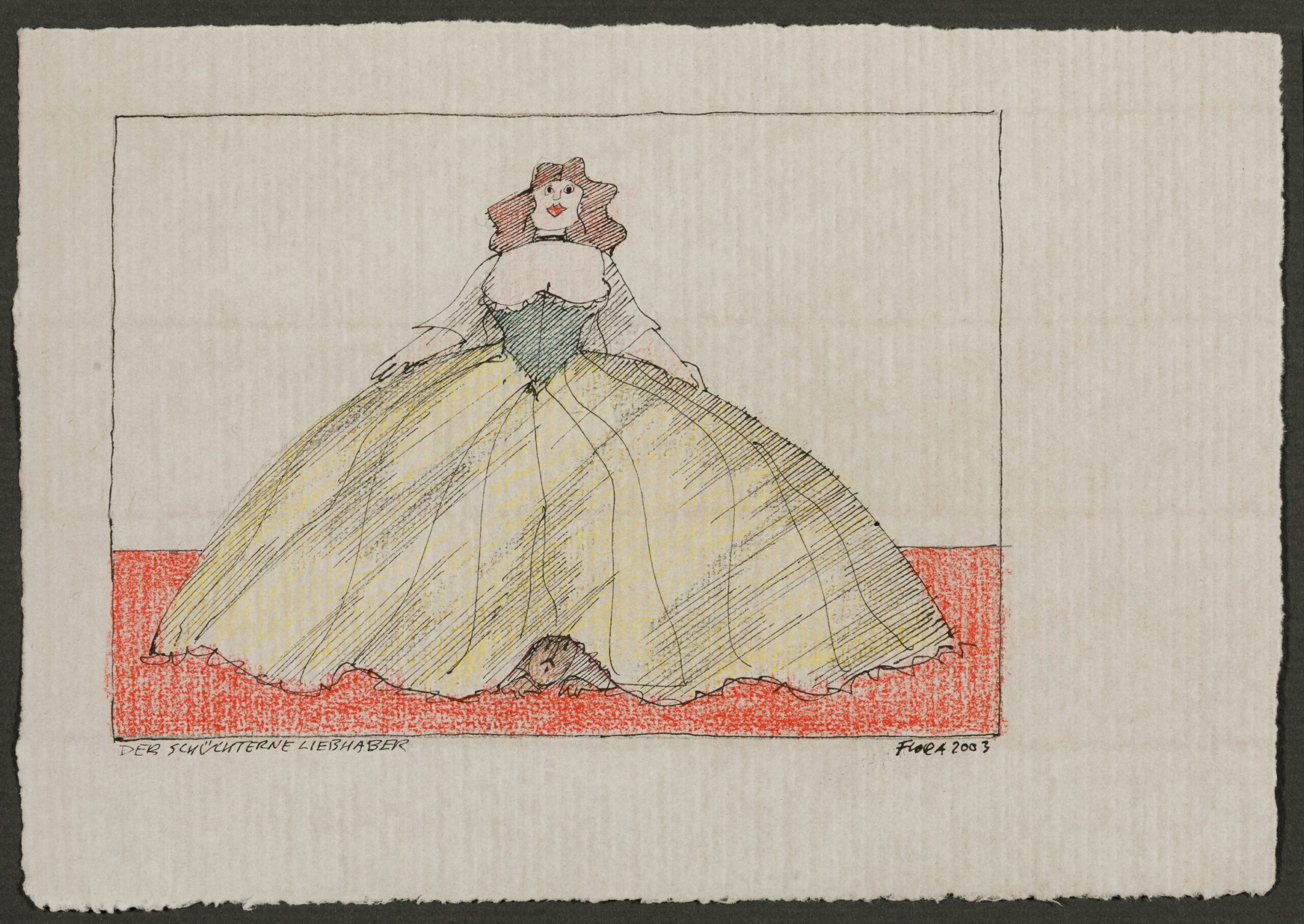 Der schüchterne Liebhaber - Paul Flora 