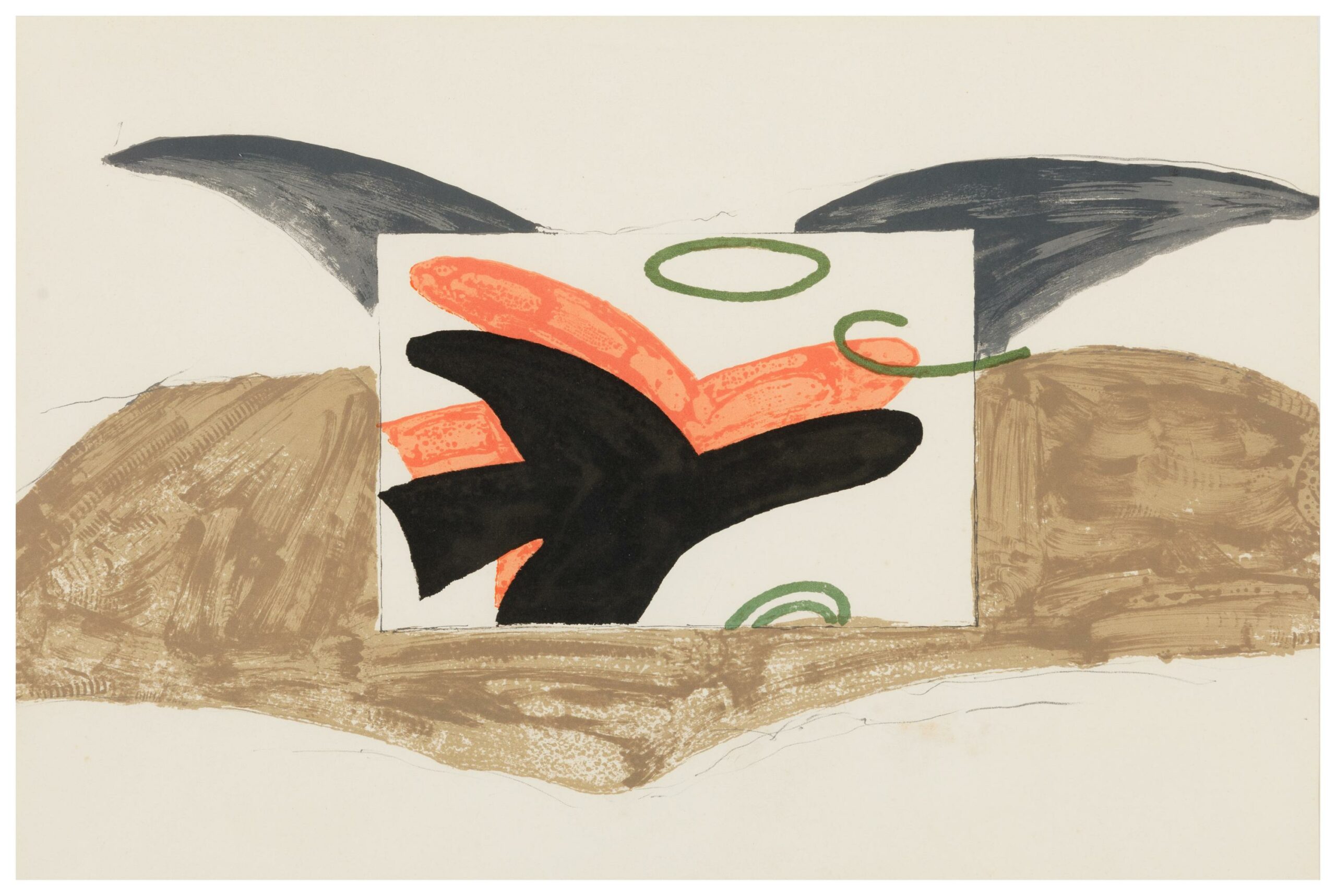 Oiseau en Vol - Georges  Braque 