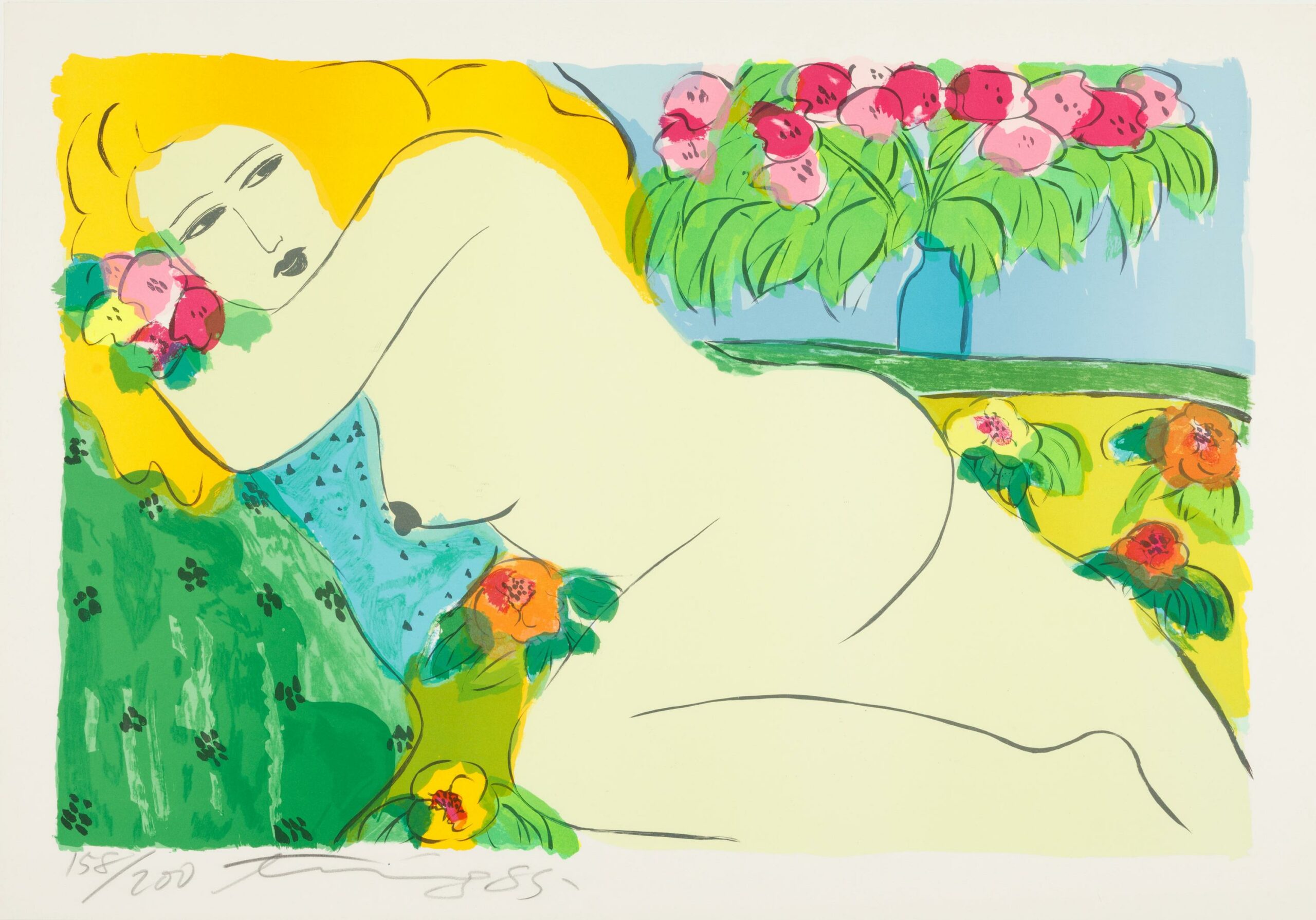 Dame blonde - Walasse Ting 