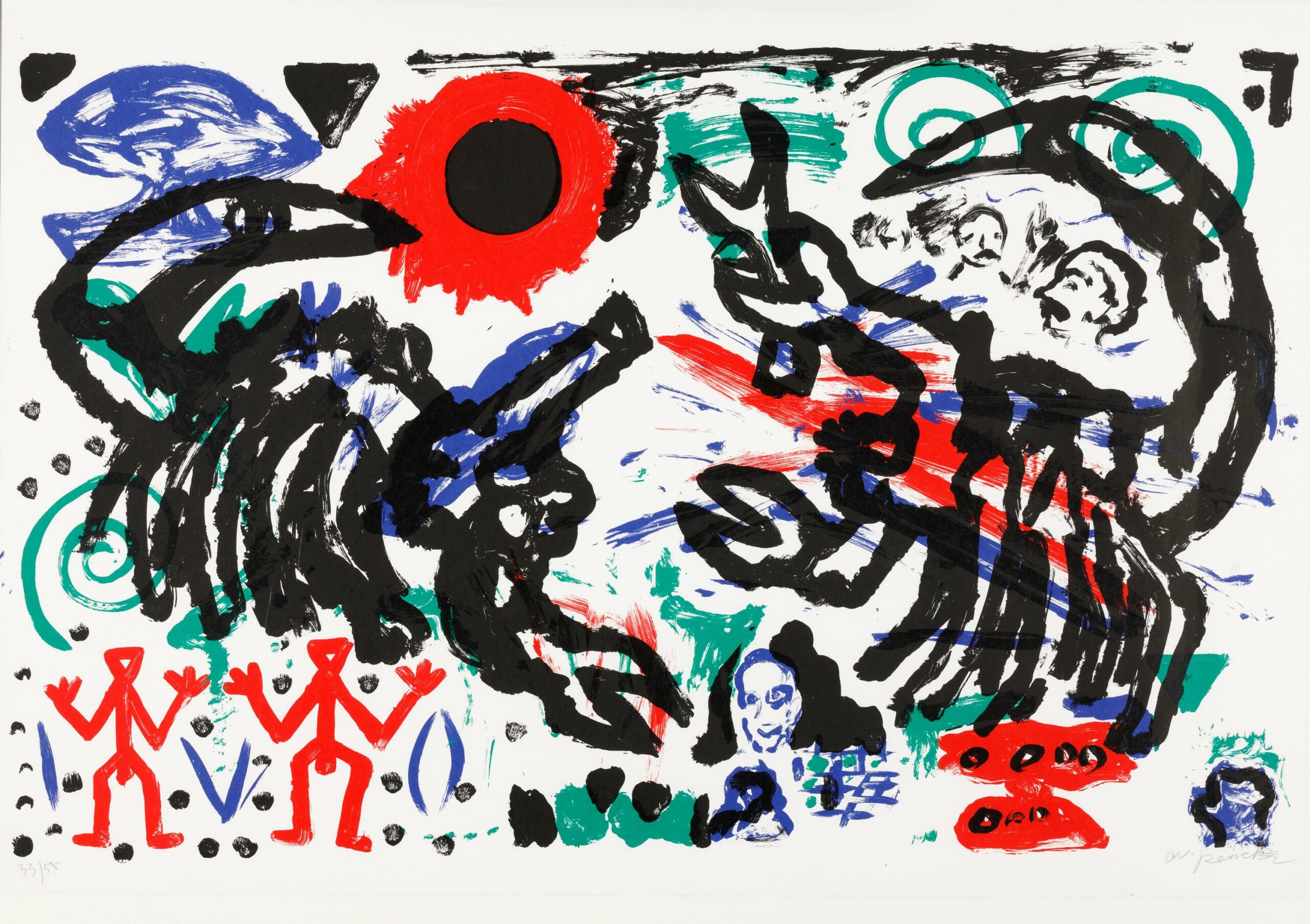 K&auml;mpfende Skorpione - A.R. Penck 