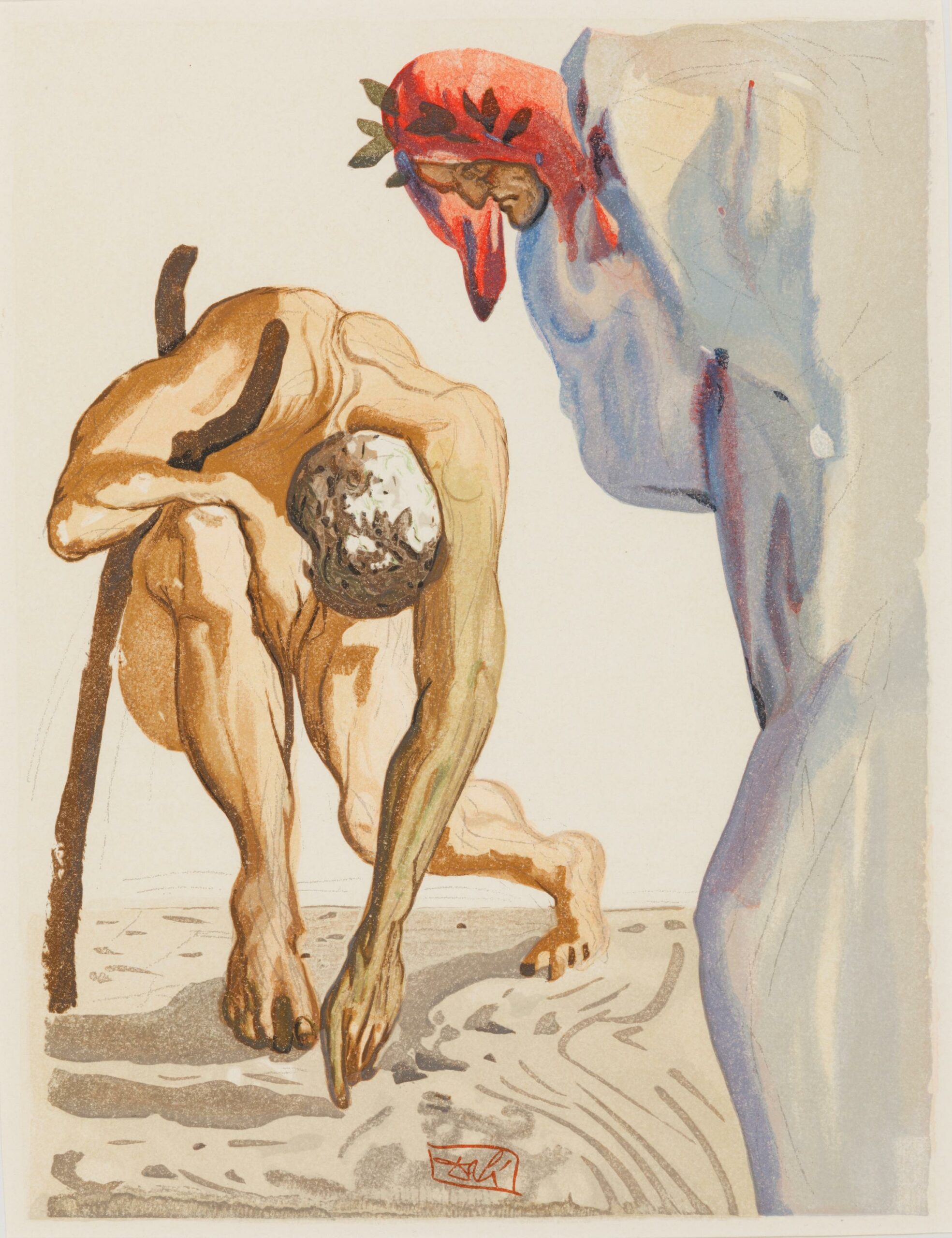 Dante&rsquo;s Divine Comedy-Purgatory-Canto 7 - Salvador Dal&iacute; 