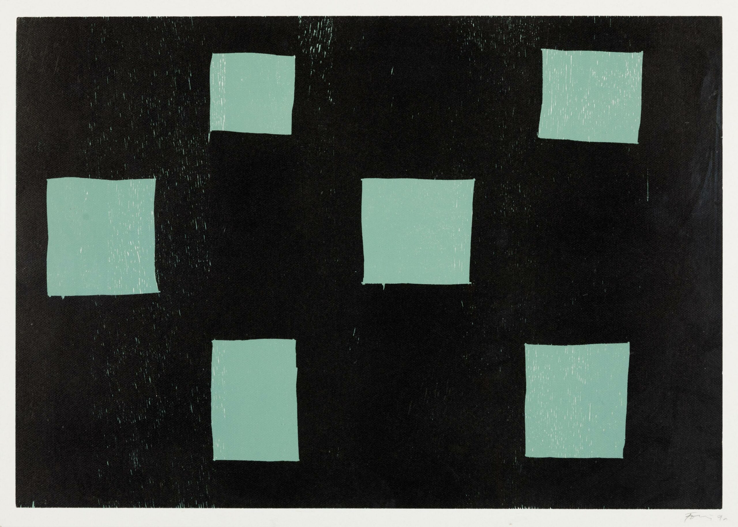 Sechs Rechtecke - Günther Förg 