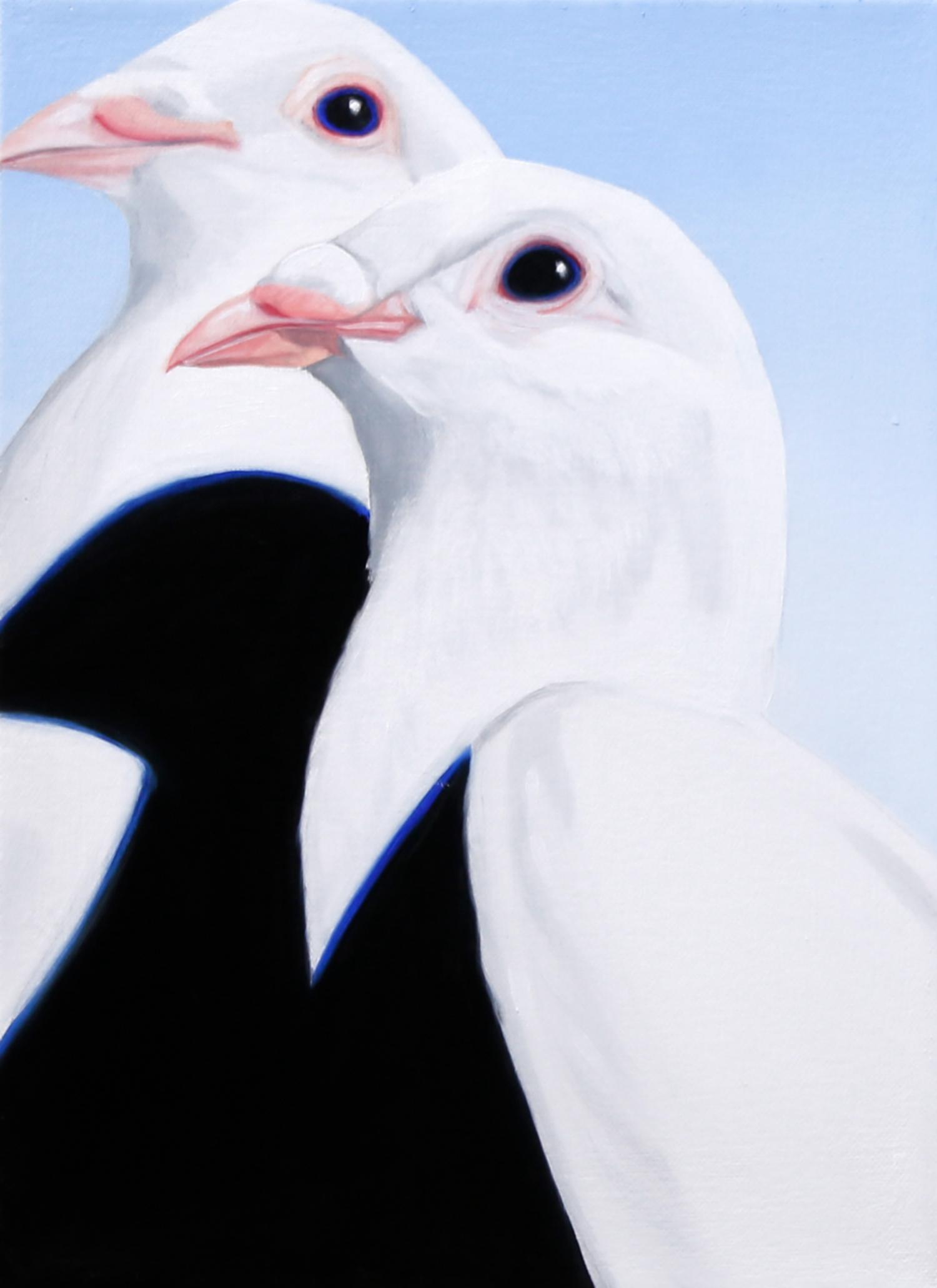 Shadow selves (black and blue) I - Johanna Strobel 