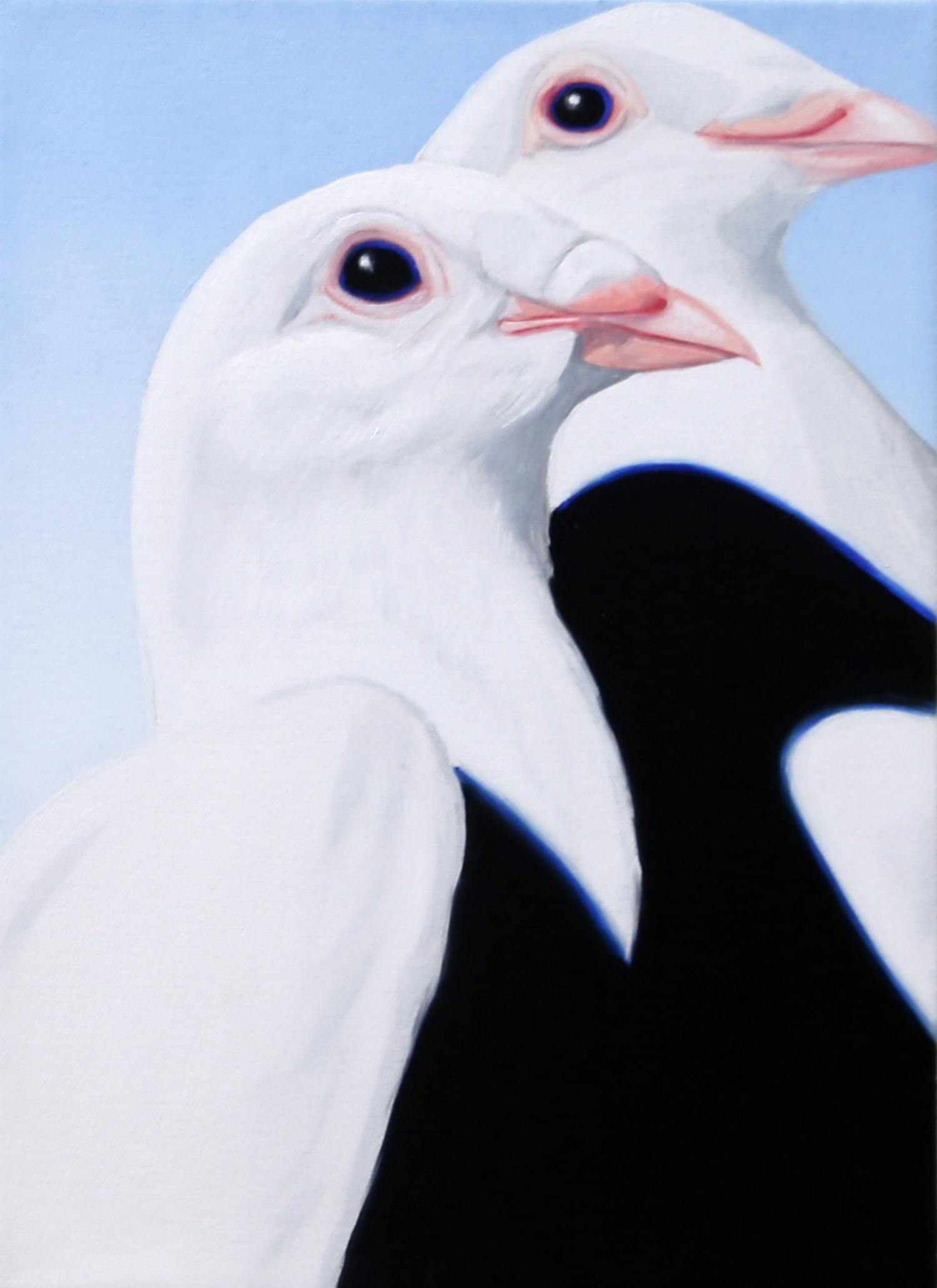 Shadow selves (black and blue) II - Johanna Strobel 