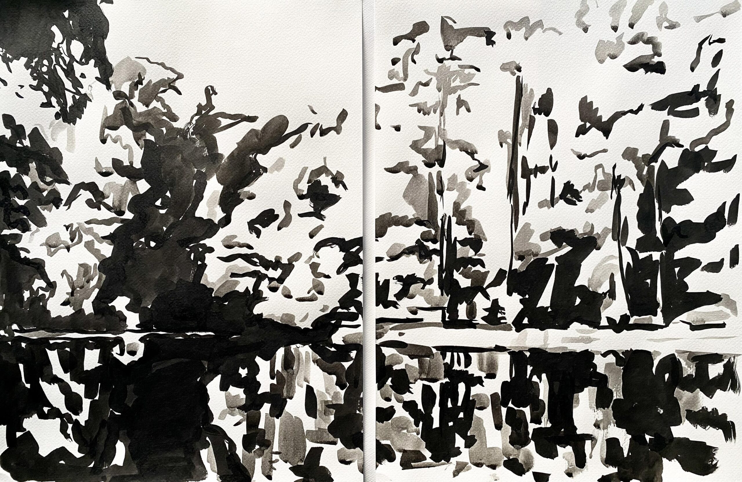 Water Calligraphy II - Angelika T&oacute;th 