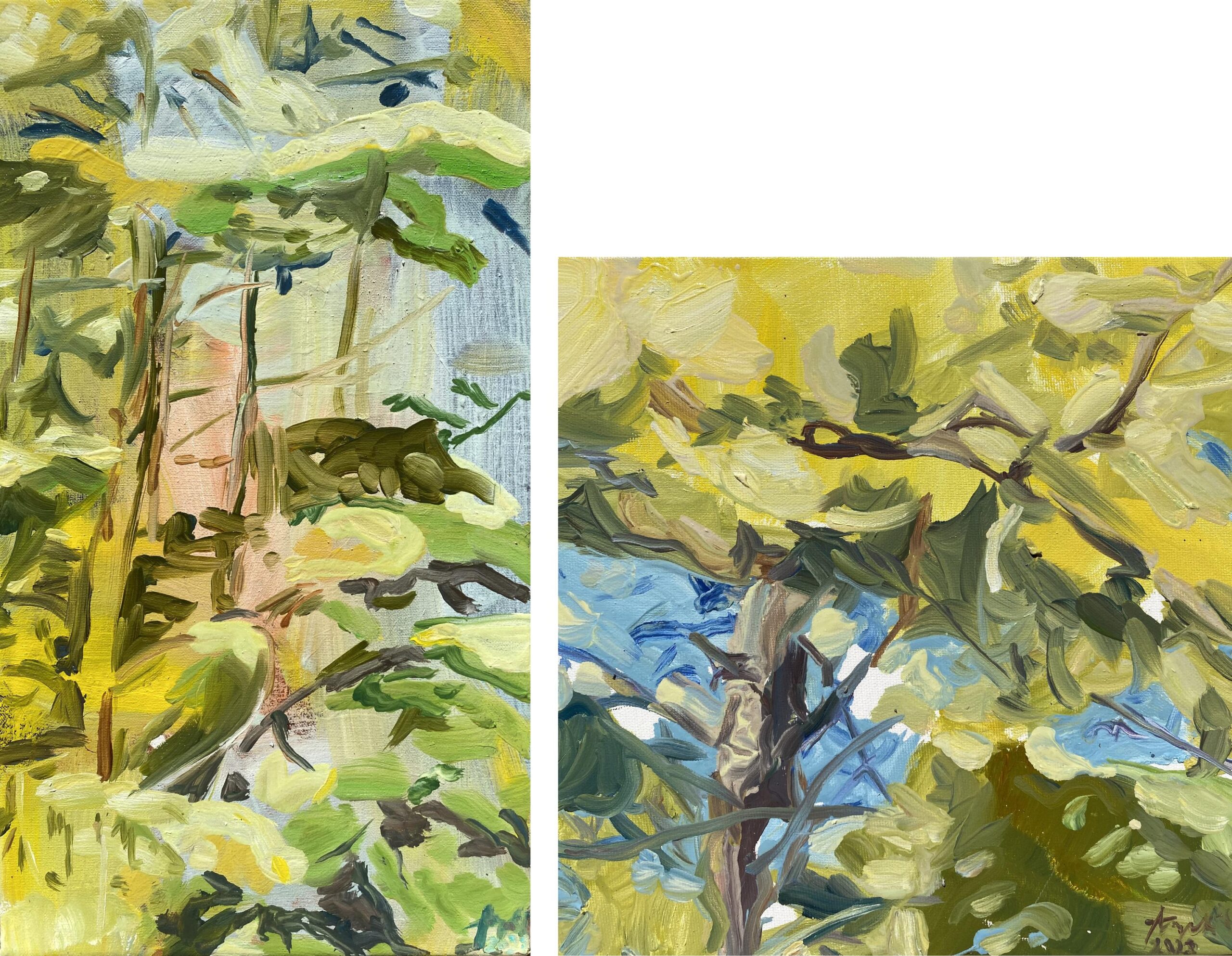 In The Pine Forest I + II - Angelika T&oacute;th 