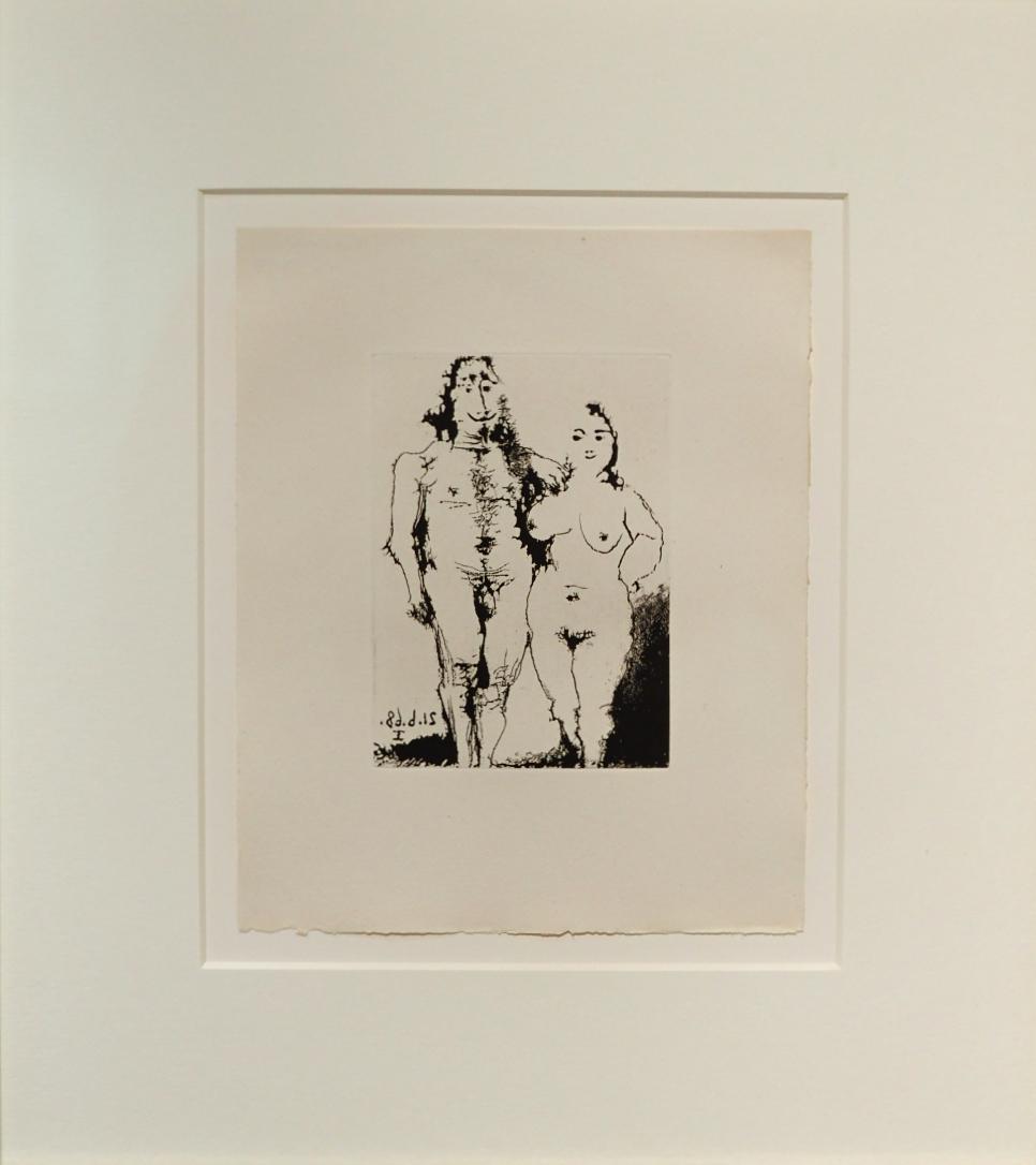 Couple nu posant - Pablo Picasso 