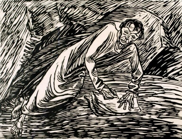Schreibender Prophet (Johannes auf Patmos) - Ernst Barlach 