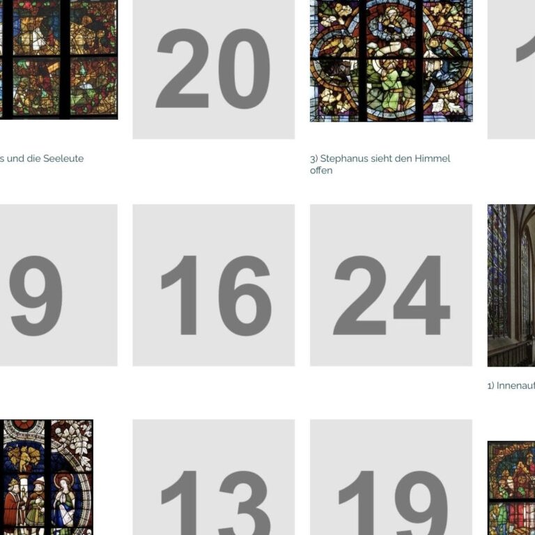 Adventskalender 2024:  Schatz aus Glas – Der Stendaler Dom und seine Glasfenster - - 