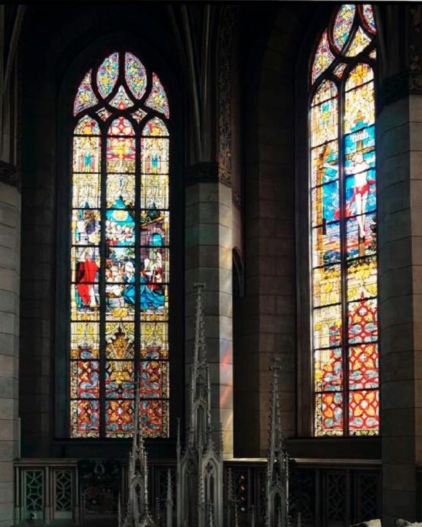 Lichter V (Schlosskirche Wittenberg) - Margret Hoppe 