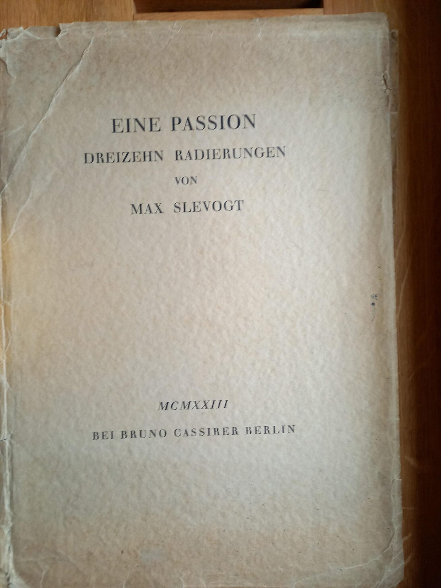 Mappe &bdquo;Eine Passion&ldquo; - Max Slevogt 