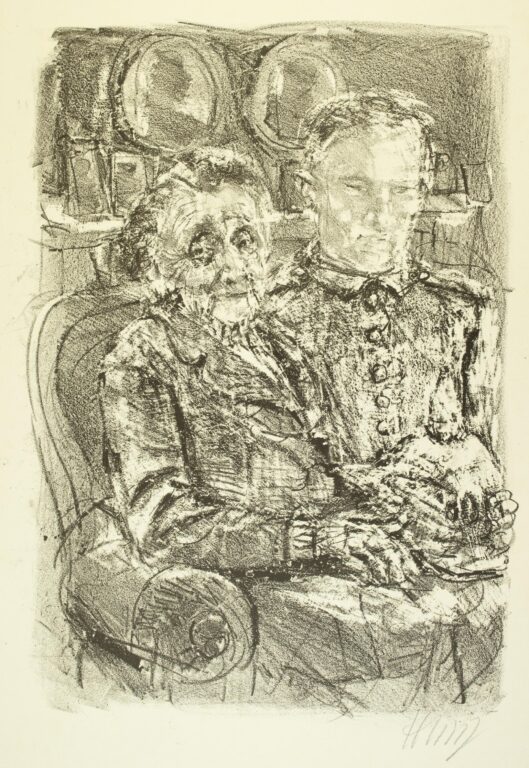 Auf Heimaturlaub (Blatt 16 des Zyklus zu dem Roman „Krieg“ von Ludwig Renn) - Bernhard Heisig 