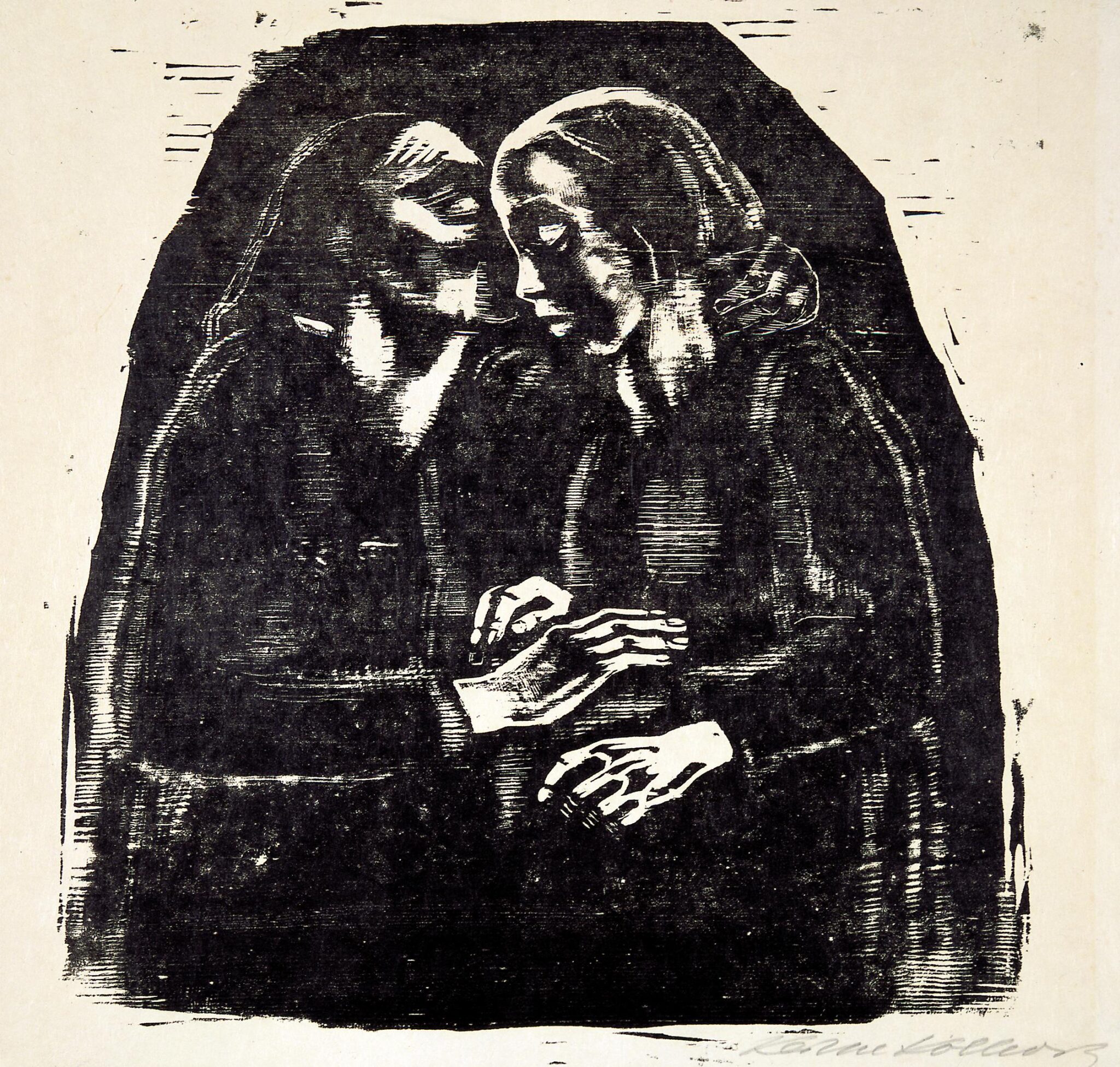 Maria und Elisabeth (Heimsuchung) - K&auml;the Kollwitz 