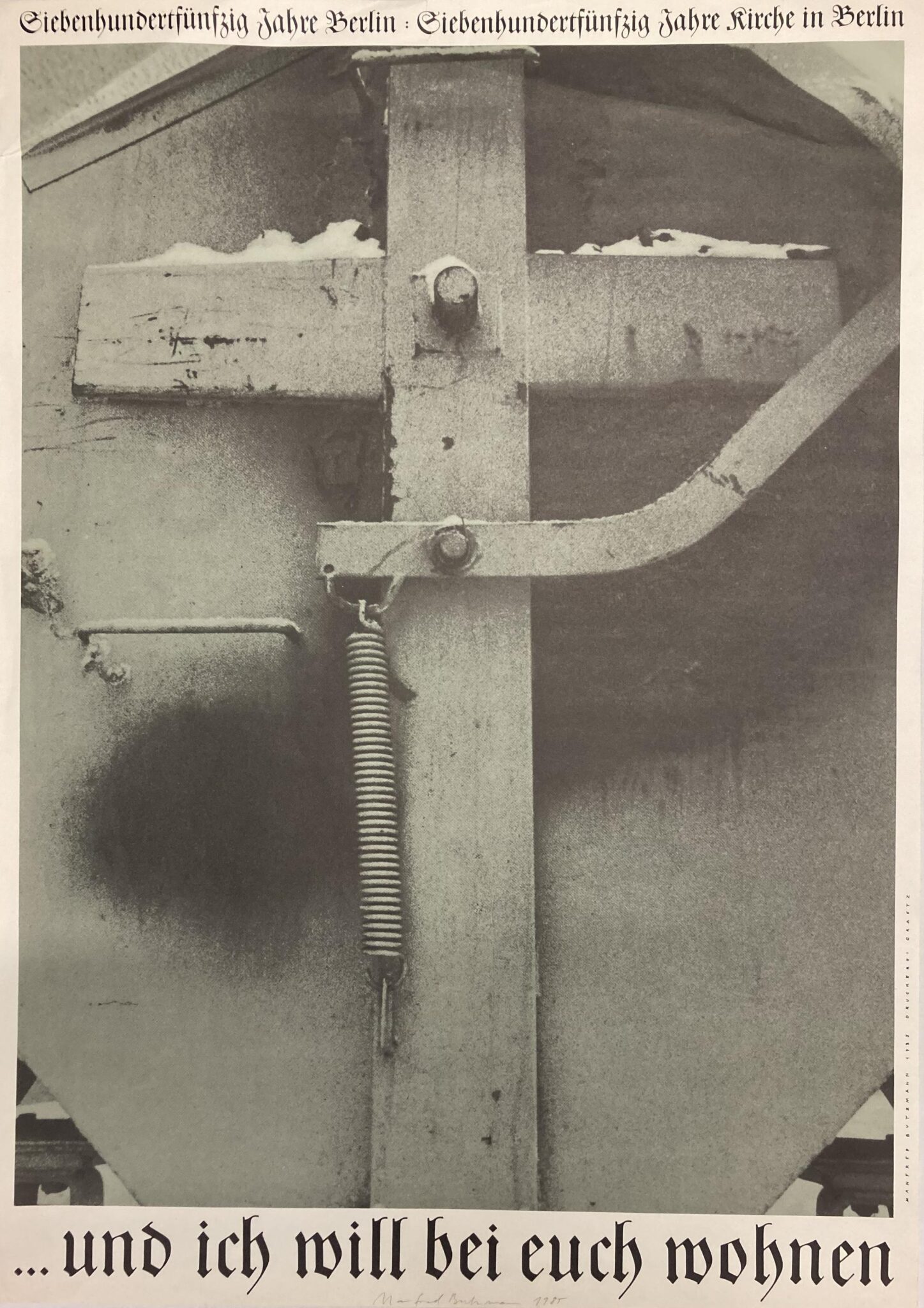 Container. Kreuz (mit Schrift) - Manfred Butzmann 