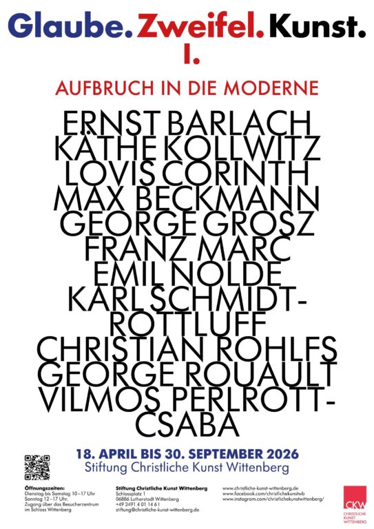 Glaube. Zweifel. Kunst. – Teil I: Aufbruch in die Moderne - Christian Rohlfs, Emil Nolde, Ernst Barlach, Franz Marc, George Grosz, Georges Rouault, Karl Schmidt-Rottluff, Käthe Kollwitz, Lovis Corinth, Max Beckmann, Oskar Kokoschka, Vilmos Perlrott-Csaba 