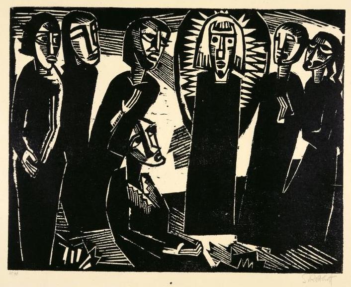 Christus (Kristus) unter den Frauen - Karl Schmidt-Rottluff 