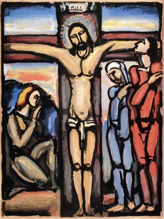 Christ en croix - Georges Rouault 