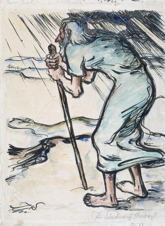 Moses schaut auf das gelobte Land - Paul Sinkwitz 