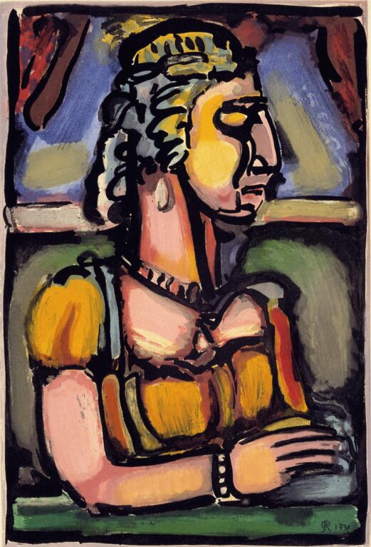 Dame mit Haube - Georges Rouault 