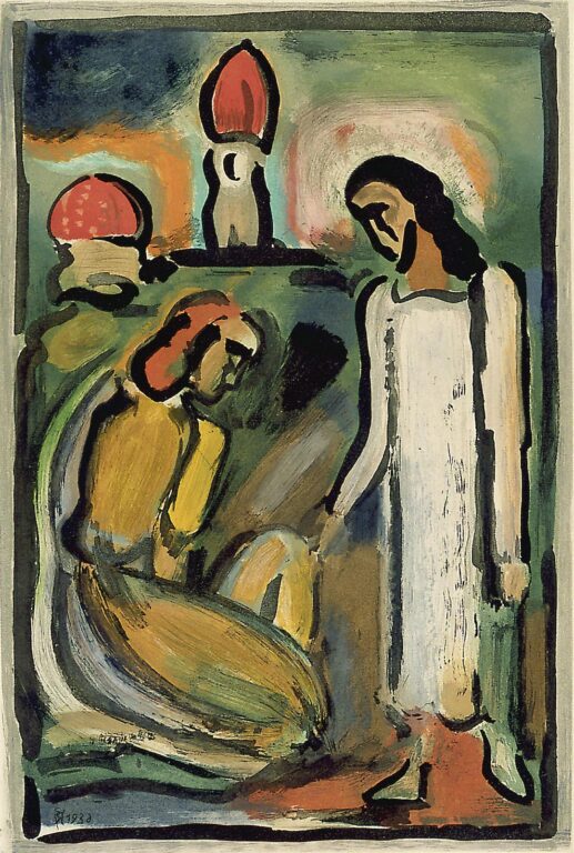 Christus und die Heilige Frau - Georges Rouault 