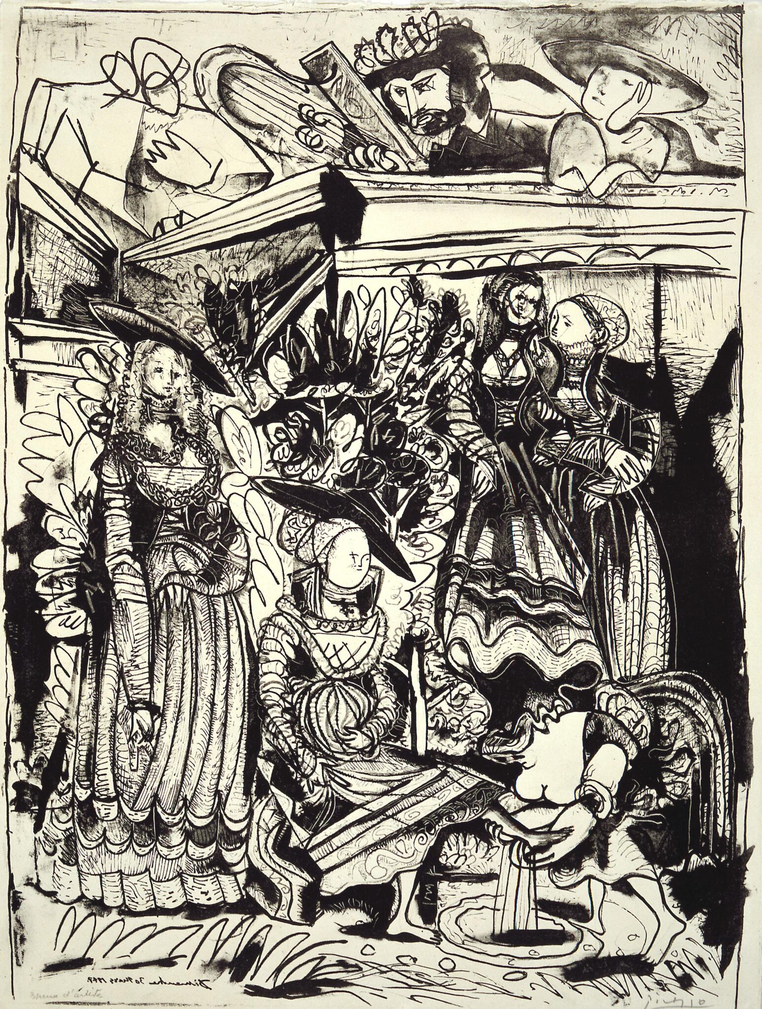 David und Bathseba - Pablo Picasso 