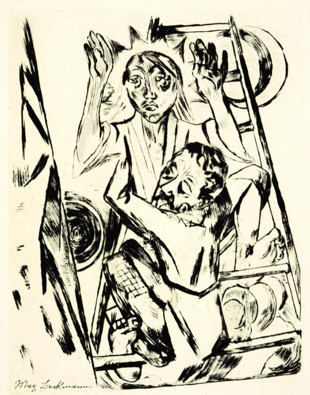 Jakob ringt mit dem Engel - Max Beckmann 
