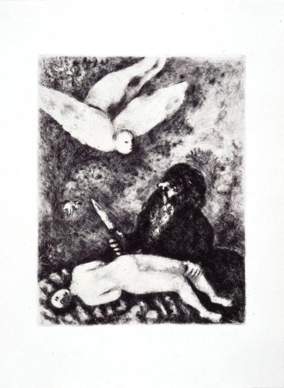 Das Opfer des Abraham (Mappe „Bible“) - Marc Chagall 