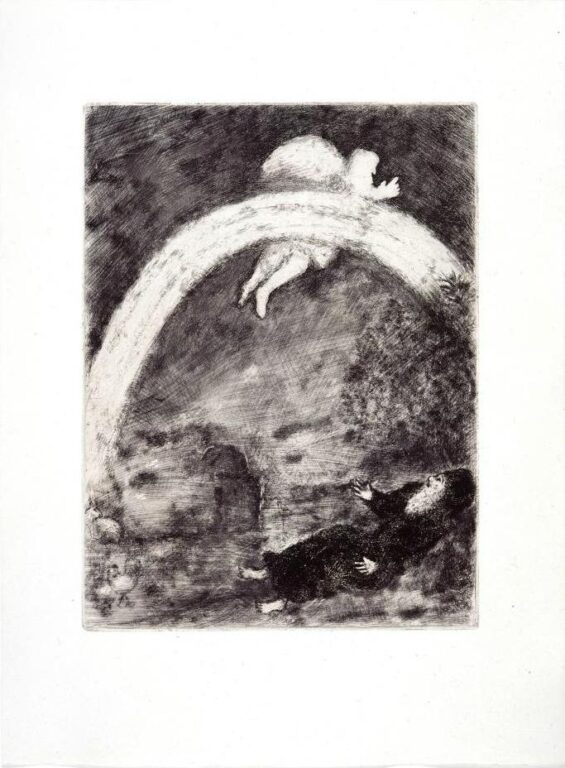 Der Regenbogen (Mappe „Bible“) - Marc Chagall 